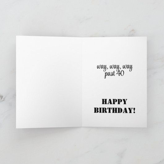 Funny   sarcastic happy Birthday wish カード (内部)