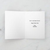 Funny Sarcastic Lawn Care Legend Fathers Day  シーズンカード (内部)