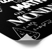 Funny Sarcastic Math Teacher Quote Can ポスター (角)