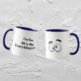 Funny Sarcastic Mom Life Mug “I’m Fine" マグカップ