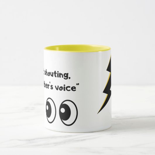 Funny Sarcastic Mom Voice Mug マグカップ (中央)