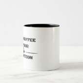 Funny Sarcastic Mug - I Drink Coffee ツートーンマグカップ (中央)