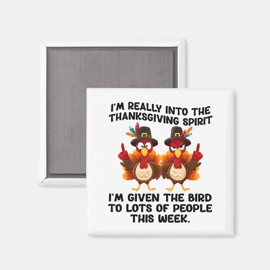 Funny Sarcastic Novelty Tee I've Given The Bird Me マグネット (正面/裏面)