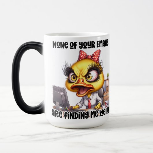 Funny/Sarcastic Office Life Quote Wrap モーフィングマグカップ (左)