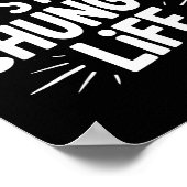 Funny Sarcastic Quote I Hate My Chungus Life  ポスター (角)