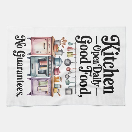 Funny Sarcastic Quote Kitchen Towel キッチンタオル (横)