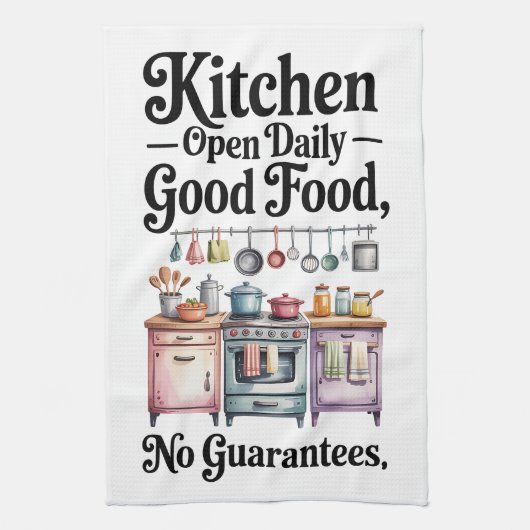 Funny Sarcastic Quote Kitchen Towel キッチンタオル (縦)