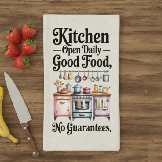 Funny Sarcastic Quote Kitchen Towel キッチンタオル