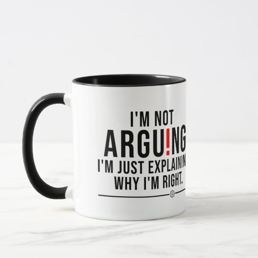 Funny Sarcastic Quote Minimalist Coffee Mug - "I'm マグカップ (左)
