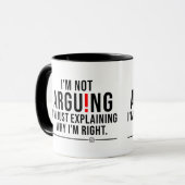 Funny Sarcastic Quote Minimalist Coffee Mug - "I'm マグカップ (正面左)