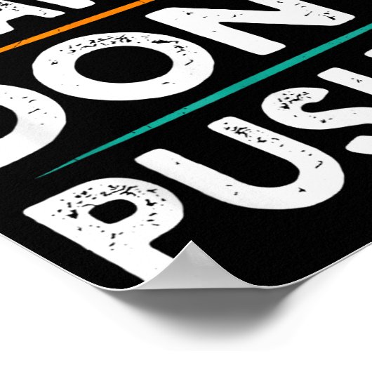 Funny Sarcastic Quote Saying Motivation I'm Here I ポスター (角)