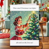Funny Sarcastic Retro Christmas Humor カード