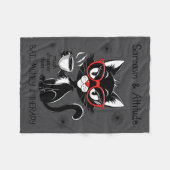 Funny Sarcastic Rude Sayings Sarcasm And Attitude  フリースブランケット (正面(横))