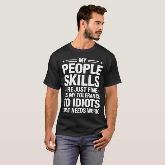 Funny Sarcastic Saying Humor Introvert Workplace A Tシャツ (正面フル)