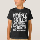 Funny Sarcastic Saying Humor Introvert Workplace A Tシャツ (正面)