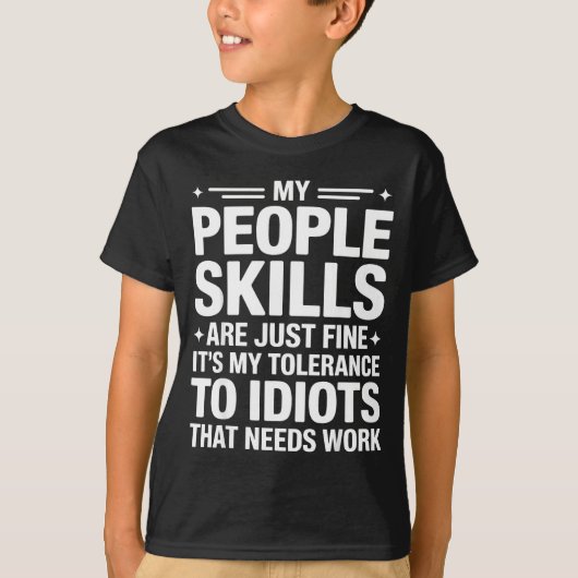 Funny Sarcastic Saying Humor Introvert Workplace A Tシャツ (正面)