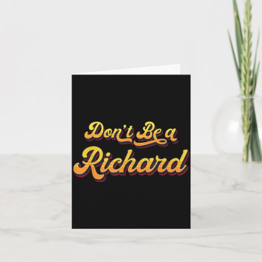 Funny Sarcastic Saying Joke Meme Print - Don't Be  カード (正面)