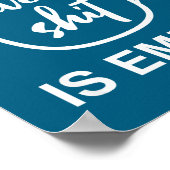 Funny Sarcastic Saying My Cup-of Give A -is Empty  ポスター (角)