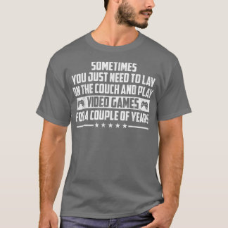 Funny Sarcastic Saying - Video Game Men, Boys Teen Tシャツ