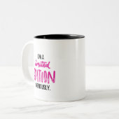 Funny Sarcastic Self-Love Quote ツートーンマグカップ (正面左)