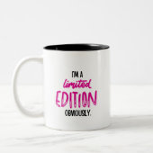 Funny Sarcastic Self-Love Quote ツートーンマグカップ (左)