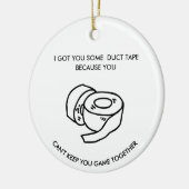 Funny Sarcastic Sports Ornament Gag Gift Decor  セラミックオーナメント (左)