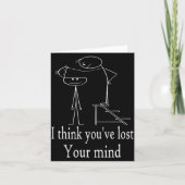 Funny Sarcastic Stick Man Designs, Funny Humor Sti カード (正面)