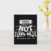 Funny Sarcastic Thou Shall Not Try Me Women Gift  カード (黄色い花)