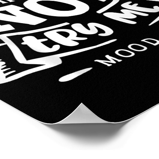 Funny Sarcastic Thou Shall Not Try Me Women Gift  ポスター (角)