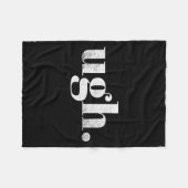 Funny Sarcastic Ugh Novelty Graphic  フリースブランケット (正面(横))