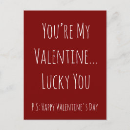 Funny Sarcastic Valentine’s – Custom Text ポストカード