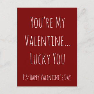 Funny Sarcastic Valentine’s – Custom Text ポストカード