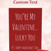 Funny Sarcastic Valentine’s Day Card – Custom Text カード