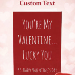 Funny Sarcastic Valentine’s Day Card – Custom Text カード