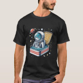  Funny Sardine Astronaut Shirt Retro Tシャツ (正面)