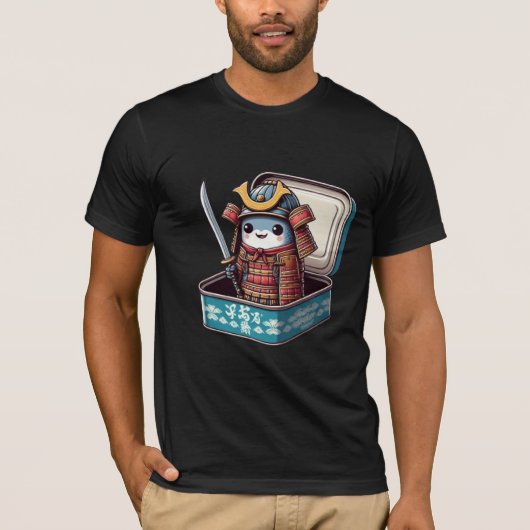  Funny Sardine Samurai Warrior Tee Tシャツ (正面)