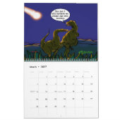 Funny Satire Dinosaur Cartoons Parody Humans カレンダー (3月 2027)