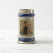 Funny Satirical Illustration of a Worried New Grad