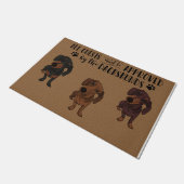 Funny Sausage Dog Doormat - Dog Lover Gift  ドアマット (アングル)