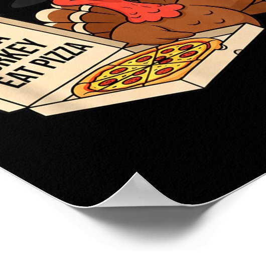 Funny Save A Turkey Eat A Zza Thanksgiving Zza Lov ポスター (角)