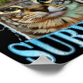 Funny Saying 67 Cats Tummy Ache Survivor Cat Meme ポスター (角)