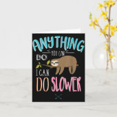 Funny Saying Anything You Can Do I Can Do Slower M カード (黄色い花)