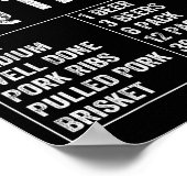 Funny Saying Bbq Timer Beer Grill Dad Barbecue Dri ポスター (角)