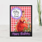Funny Saying Birthday Card Woman Best Friend Sassy カード (正面)