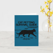 Funny Saying Cat Owner Petting Guide Cat Lover Gif カード (黄色い花)