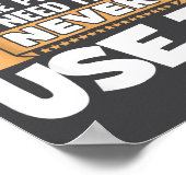 Funny Saying Common Sense Is Like Deodorant Joke W ポスター (角)