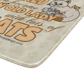 funny Saying Design未来の熱狂するな猫の女性 カッティングボード (角)