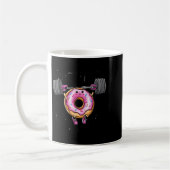 Funny Saying Donut Give Up Gym Weight Lifting Work コーヒーマグカップ (左)