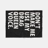 Funny Saying Drag Queen Gag Gift Gay Lgbt Gift  フリースブランケット (正面(横))