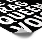 Funny Saying Drag Queen Gag Gift Gay Lgbt Gift  ポスター (角)